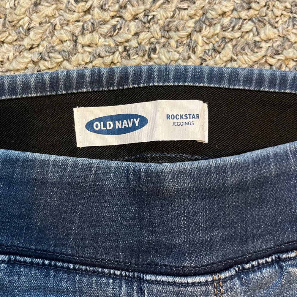 Old Navy Indigo Rockstar Jeggings - Picture 3 of 5
